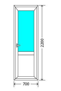 Балконный блок: дверь Exprof S-358 Краснозаводск