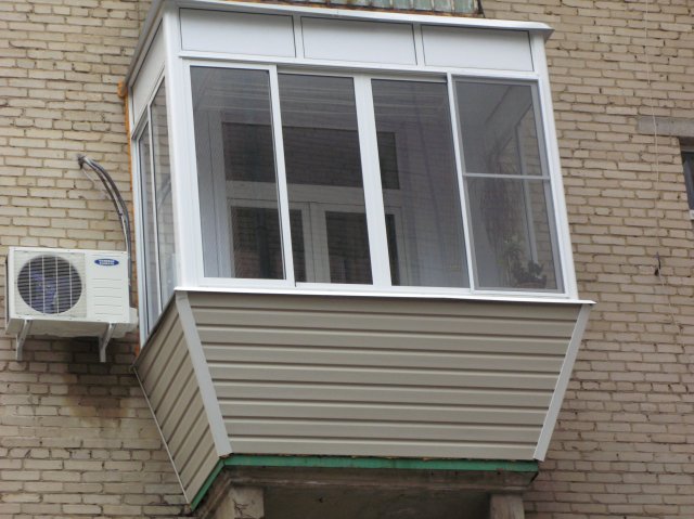 Остекление балконов в хрущевке с выносом по цене от производителя Краснозаводск