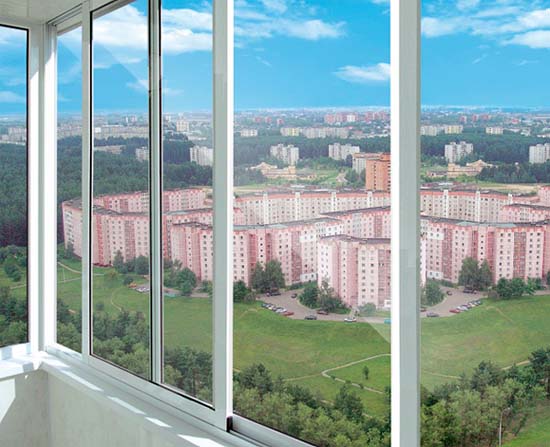 Холодное алюминиевое остекление балконов Краснозаводск