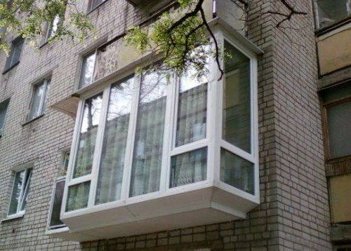 Полное остекление балкона от пола до потолка Краснозаводск